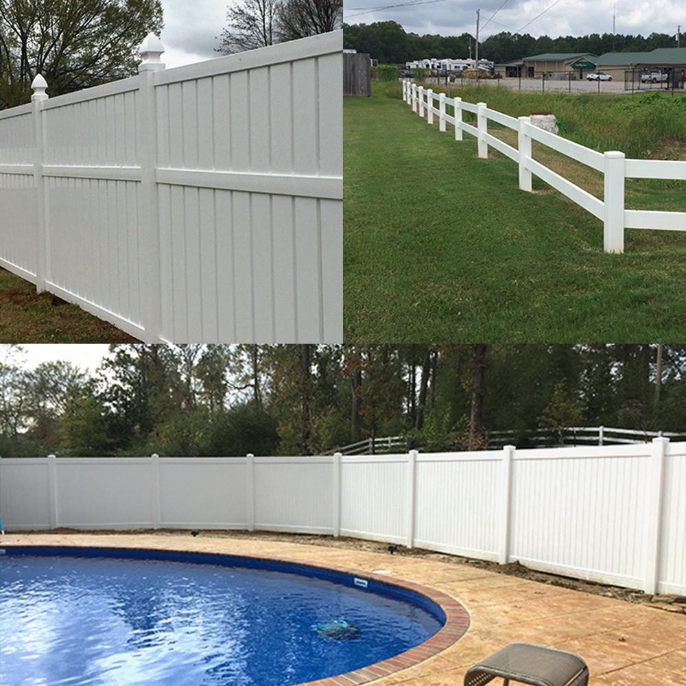 vinyl fence installs in the tupelo ms area