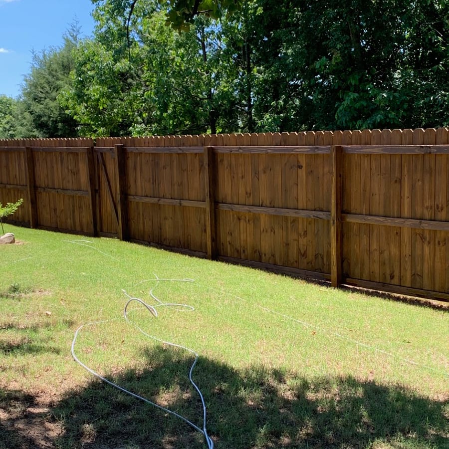 Residential Customer wanted a stained fence and we provided!