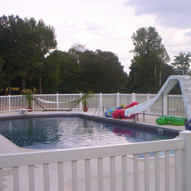 vinyl fence pool enclosure